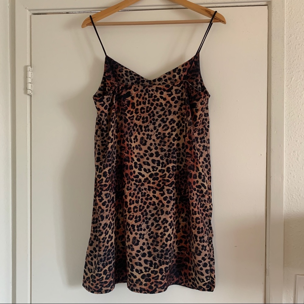 ☀️ Collusion Animal print slip dress